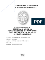 Informe 1 Motores de Combustión Interna FIM-UNI