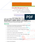 Swaraj Men Management Pvt. LTD.: Services