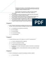 Programação Orientada A Objetos I Questionario