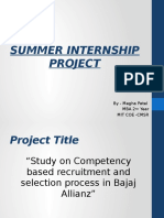 Summer Internship Project