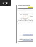 Hoja de Excel para El Calculo de Ladrillos y Morteros