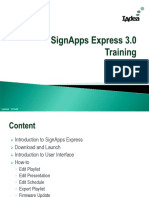 Software Training SignApps Express v3.0 2016-06-20