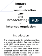 3rd Lecture Impact of Telecommunication and Broadcasting Law On Internet Regulation