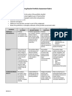 Portfolio Rubric