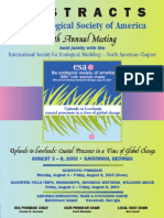 ABSTRACTS The Ecological Society of America 88thannual Meeting