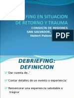 Debriefing en Situacion de Retorno y Trauma - Pps