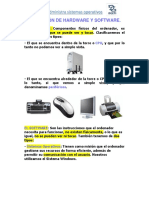 Diferencia Entre Hardware-Software y Los Elementos de Una Computadora PDF