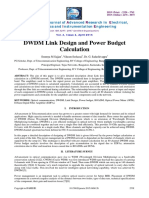 DWDM Link Design and Power Budget Calculation