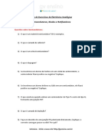 Lista de Exercícios EletAnalógicaRESPOSTAS