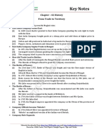 08 Social Science History Key Notes CH 02 From Trade To Territory