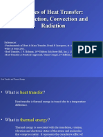 Modes of Heat Transfer: Conduction, Convection and Radiation
