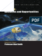 Canada - UK Colloquium: Space - Obstacles and Opportunities