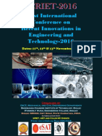 First International Conference On Recent Innovations in Engineering and Technology-2016