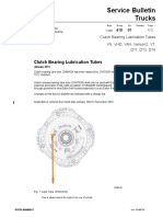 Service Bulletin Trucks: Clutch Bearing Lubrication Tubes