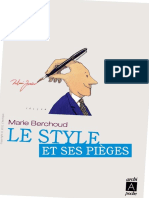 Marie-Josèphe Berchoud-Le Style Et Ses Pièges-Archipoche (2011) PDF