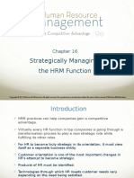 Strategically Managing The HRM Function (CHP 16)