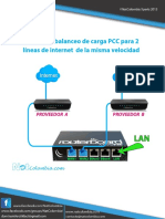 Manual de Balanceo de Carga PCC para 2 Líneas de Internet de La Misma Velocidad PDF