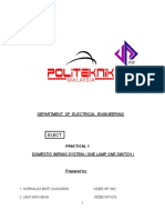 Electrical Wiring Practical 1