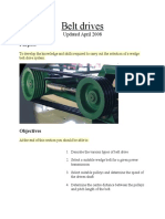 Belt Drives Calculation