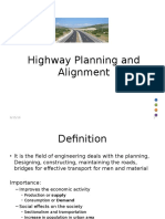 Highway Planning and Alignment