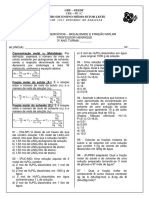 Lista de Exercício de Molalildade