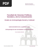 Antropologia de Las Sociedades Contemporaneas - Curso 1516