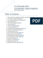 General Accounting Cheat Sheet