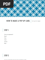 How To Make A Pop Up Card