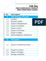 IQA Report Summary Sheet - Bolt & Zest Front Strut: 1 Mounting of Part