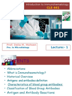 Lec1 Introduction To Immunohematology1