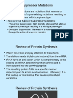 Suppressor Mutations