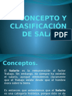 Concepto y Clasificación de Salario