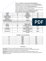 Physics Notes Class 11 CHAPTER 2 UNITS AND MEASUREMENTS