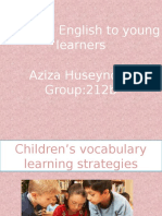 Children's Vocabulary Learning Strategies