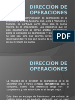 Direccion de Operaciones