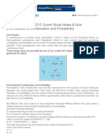 Permutation & Combination and Probability)