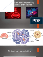 Formación de Hemoglobina y Funciones Eritrocitarias