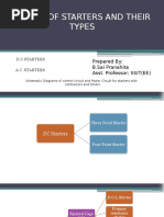 Design of Starters and Their Types