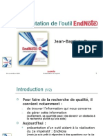 Présentation de L'outil Endnote