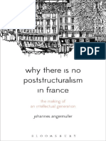 Johannes Angermuller-Why There Is No Poststructuralism in France PDF