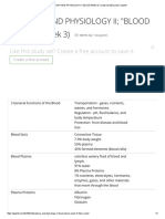 Anatomy and Physiology II - Blood Basics - (Week 3) Flashcards - Quizlet