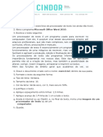 Fichas de Trabalho Técnicas de Digitação