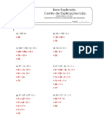 4.1 - Expressões Numéricas e Propriedades Das Operações - Ficha de Trabalho (1) - Soluções PDF