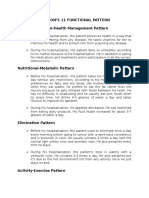 Gordon'S 11 Functional Pattern Health Perception-Health Management Pattern