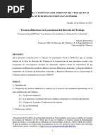 Técnicas Didácticas