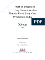 A Report On Integrated Marketing Communication Plan For Dove Baby Care Products in India