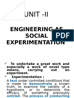 Unit - Ii: Engineering As Social Experimentation