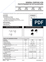 General Purpose 6-Pin Phototransistor Optocouplers: 4N25 4N26 4N27 4N28 4N35 4N36 4N37 H11A1 H11A2 H11A3 H11A4 H11A5