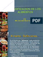 Clasificacion de Los Alimentos