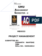 MB0033 Project Management